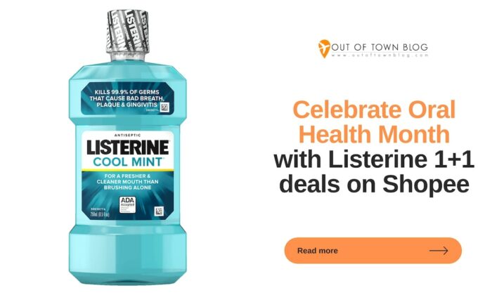 1+1 deals with Listerine on Shopee