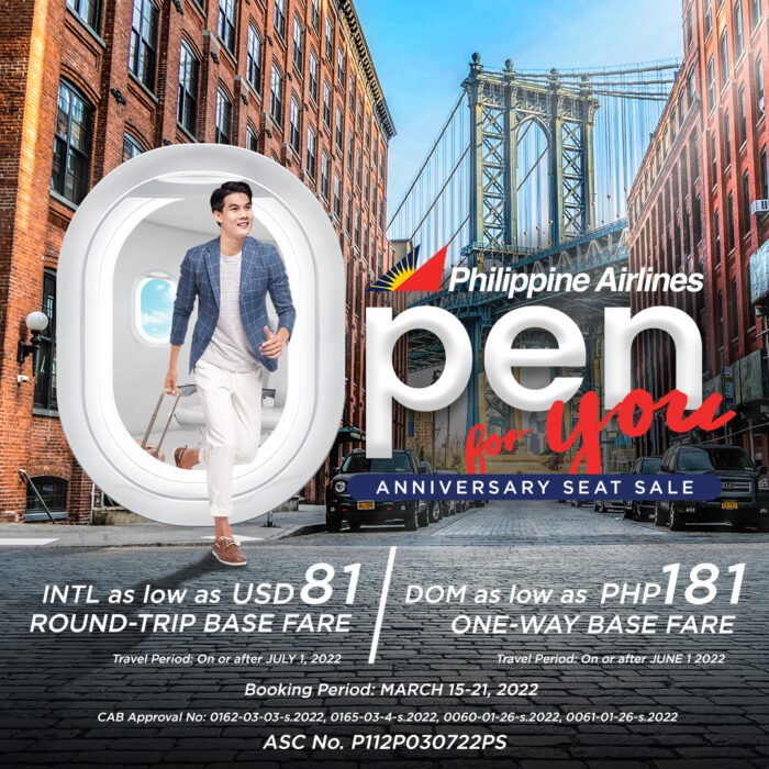 Philippine Airlines Anniversary Seat Deals 2022
