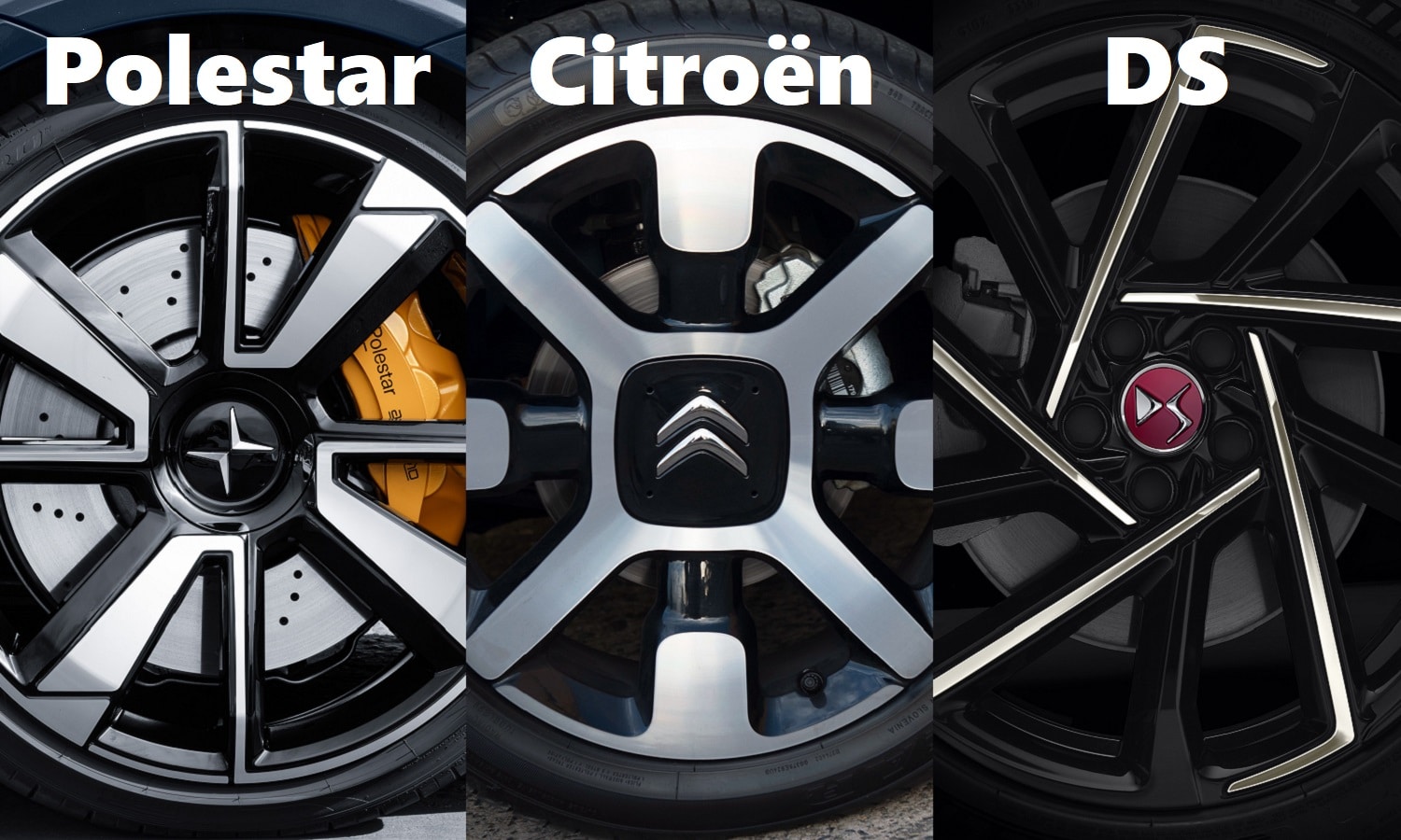 Polestar, Citroen and DS logos