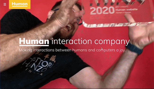 human interaction company best website design award winner 2020