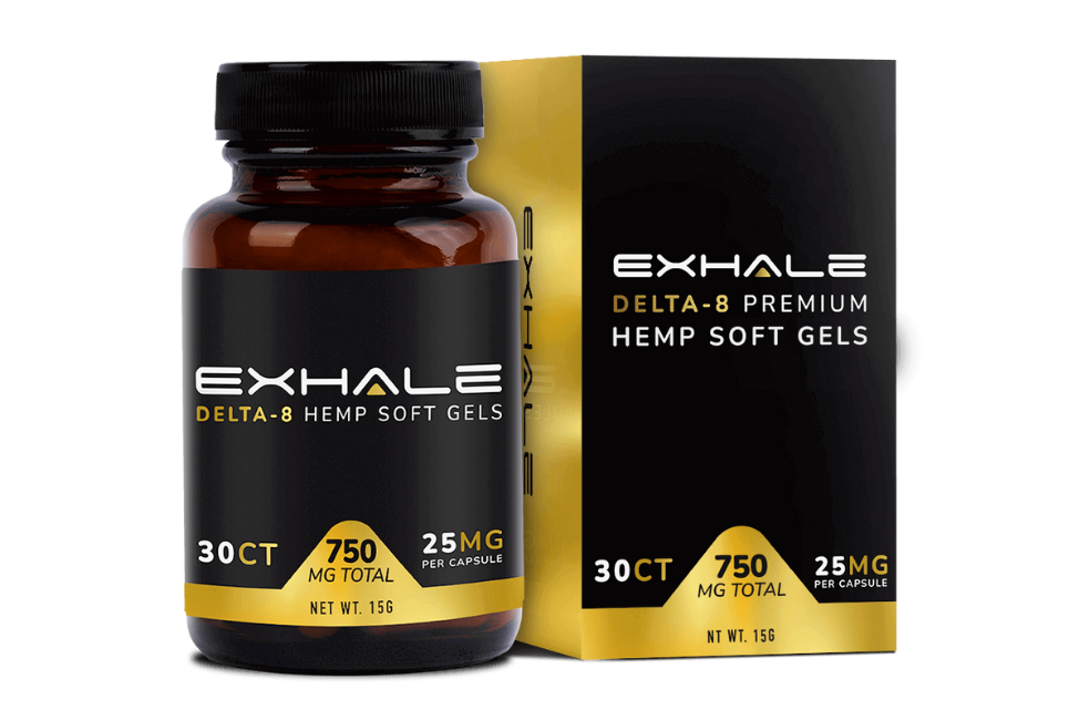 Exhale Wellness Delta 8 Hemp Capsules