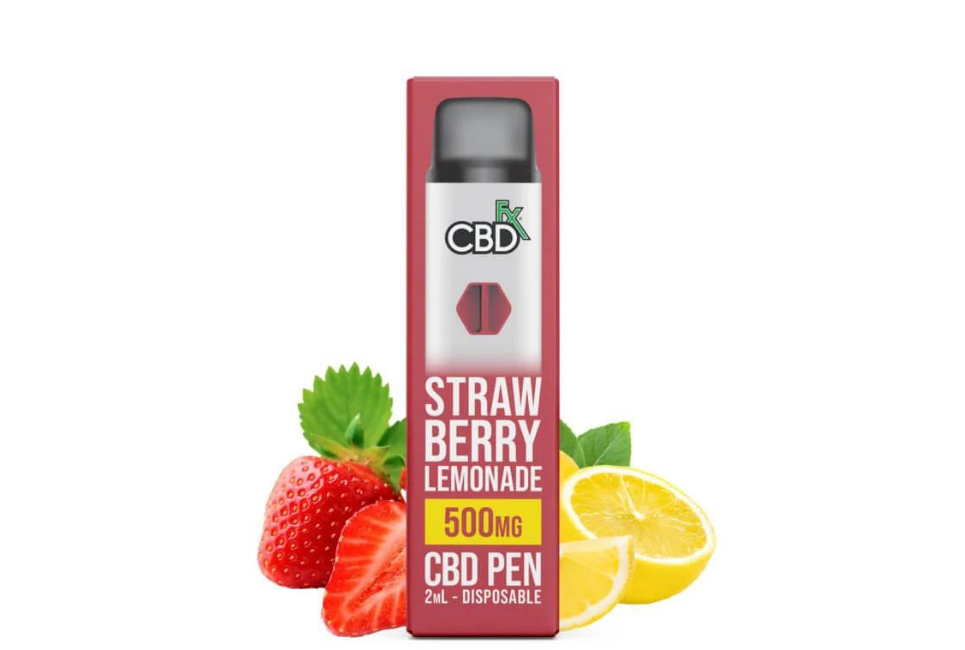CBDfx Strawberry Lemonade CBD Vape Pen 250MG.