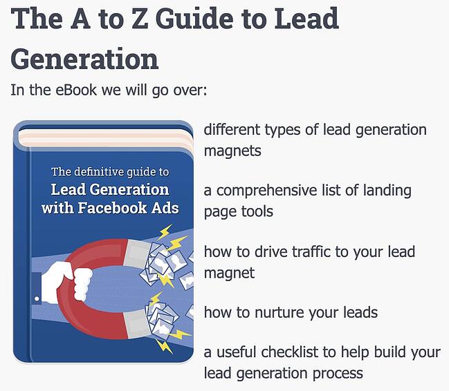 digital marketing ebook: The Definitive Guide to Lead Generation With Facebook Ads