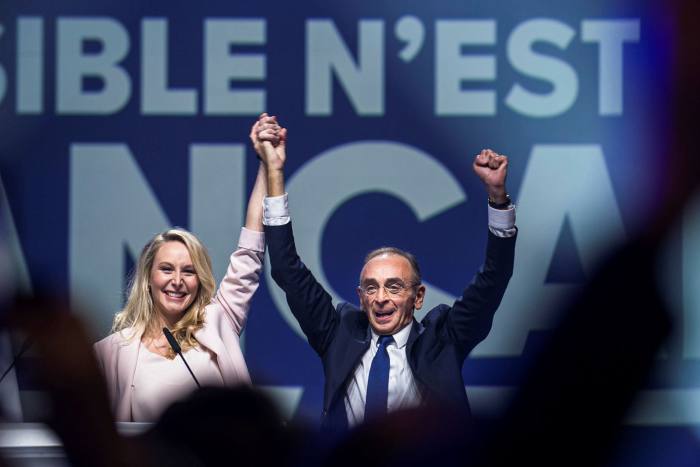 Marion Maréchal and Eric Zemmour, niece of Marine Le Pen