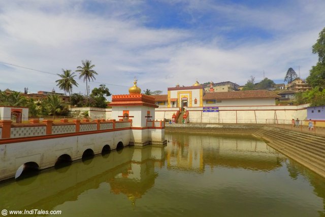 Omkareshwar Temple tank landscape view