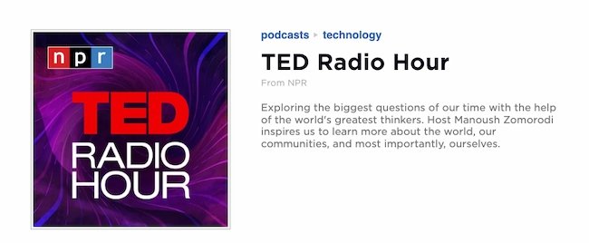 Leadership resources: TED Radio Hour