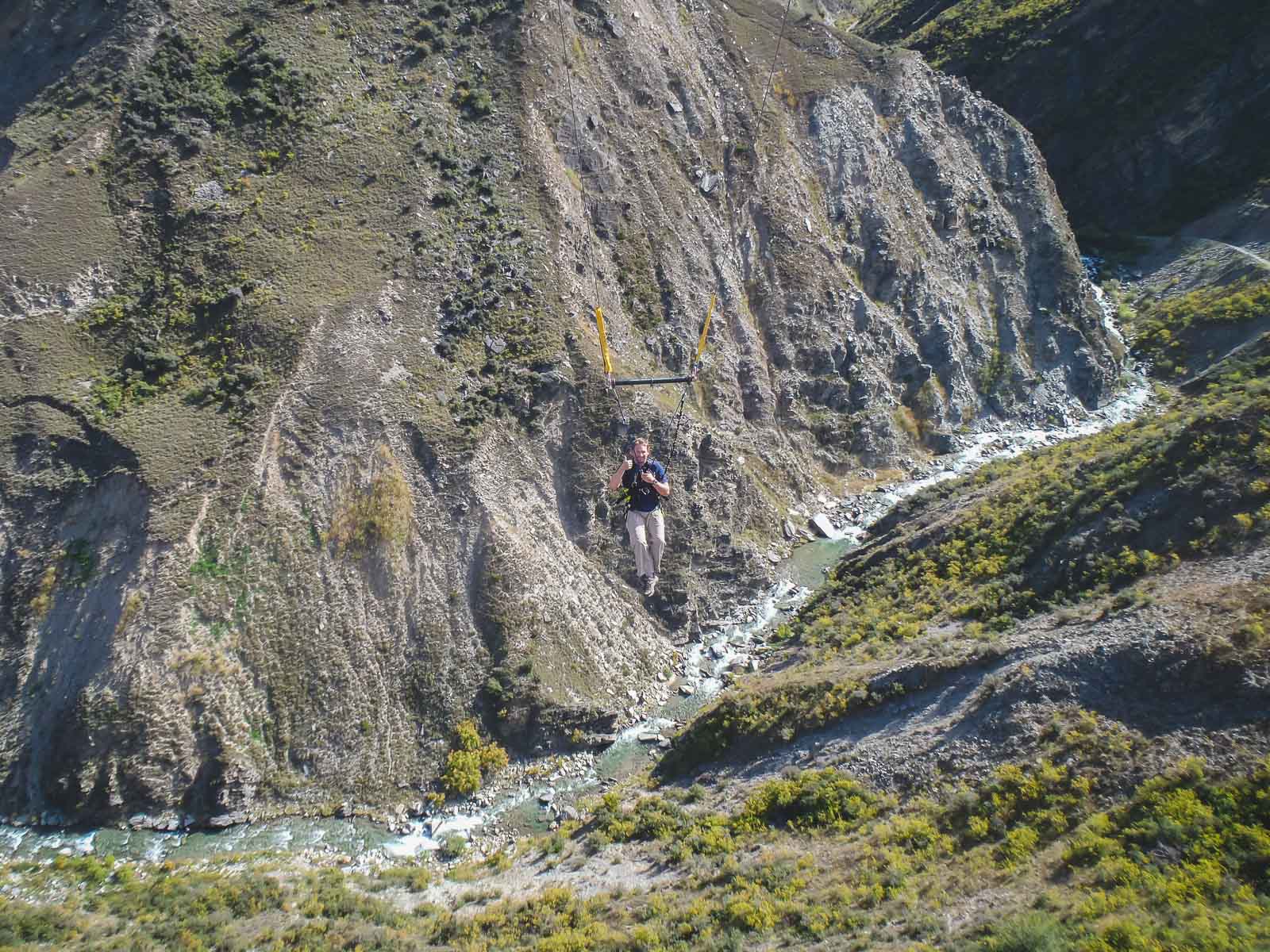 Best things to do in New Zealand nevis gorge swing