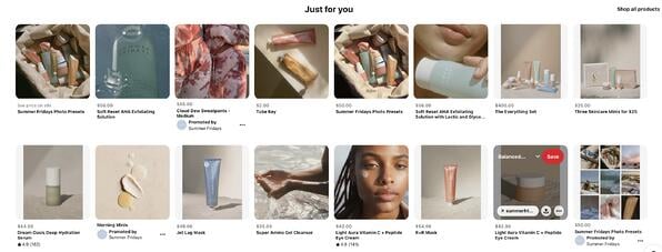 How to make money on Pinterest: Skincare brand Summer Fridays shares shoppable Pins on Pinterest