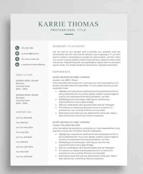 Best Resume Template: Simple and Professional