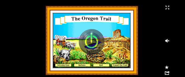 The Oregon Trail website preview for online game