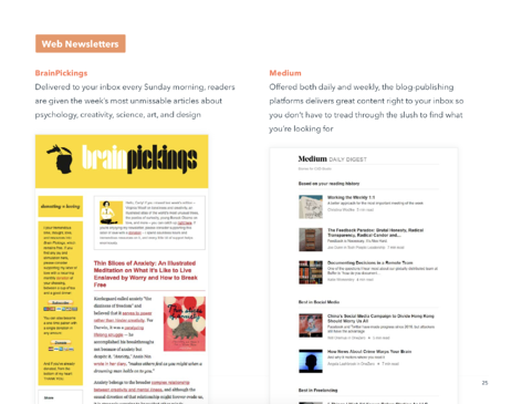 email newsletter examples lookbook